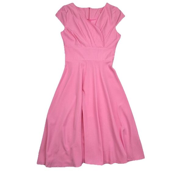 Pink 1950s Retro Style Dress Size XS Evening Party A Line Cocktail Swing Dress - Picture 2 of 10
